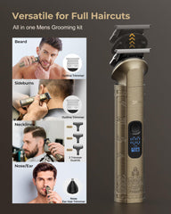 VGRPRO 3-in-1 trimmer for nose, ears, beard delivers versatile grooming.