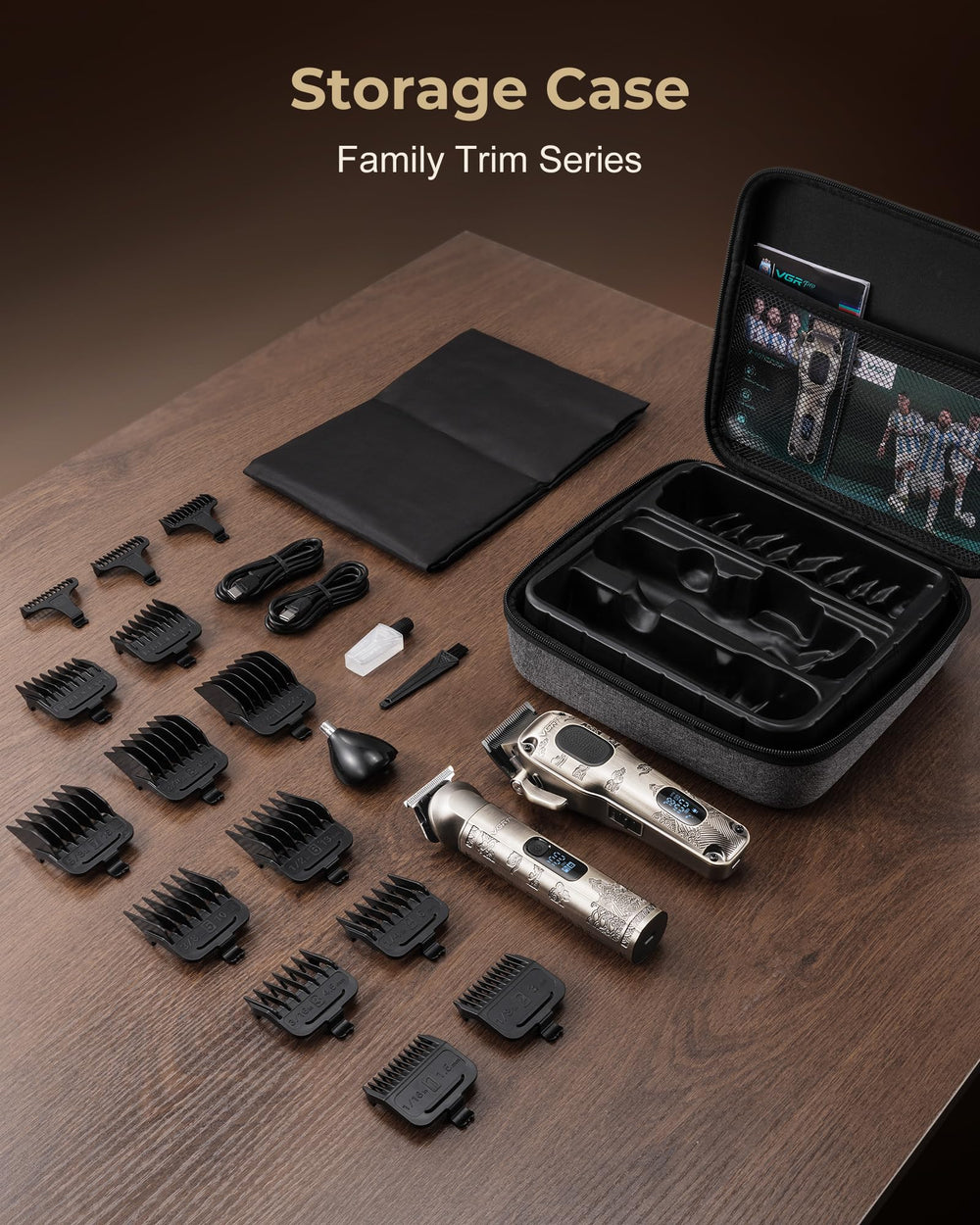 VGRPRO cordless system with long-lasting battery for all-day grooming.