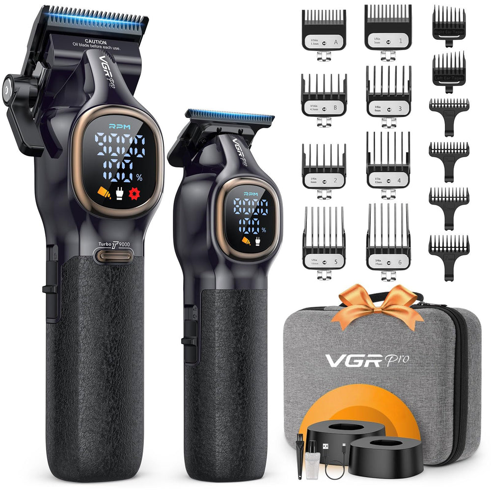 VGRPRO professional hair clippers in black for salon-grade precision at home.