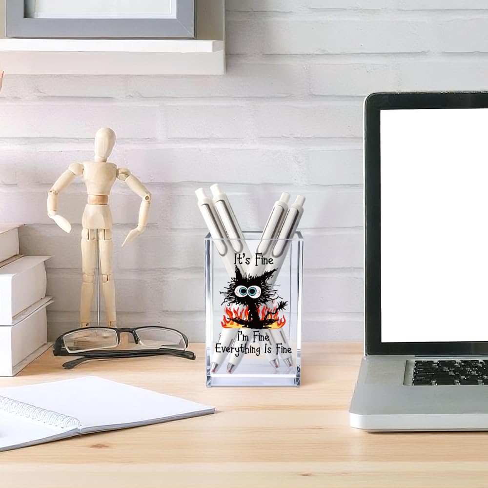 Vgrti double-sided cat design adds personality while keeping essentials within reach
