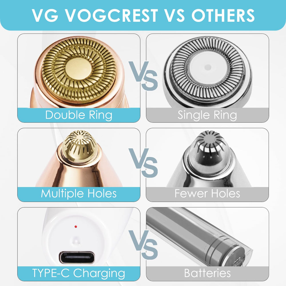 VG VOGCREST painless hair removal delivers smooth results without nicks.