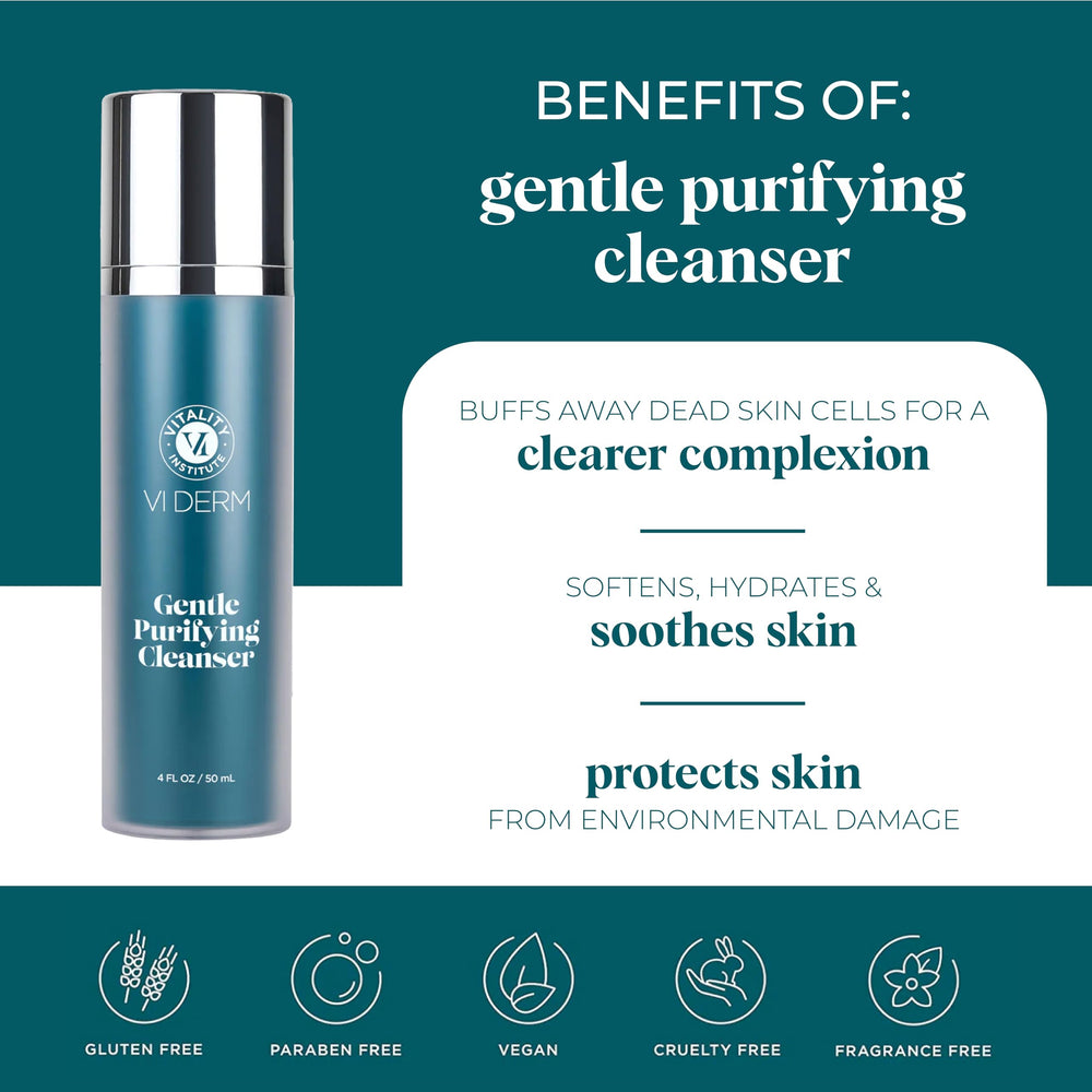 VI DERM Hydrating Facewash foam displaying gentle lather for sensitive skin.