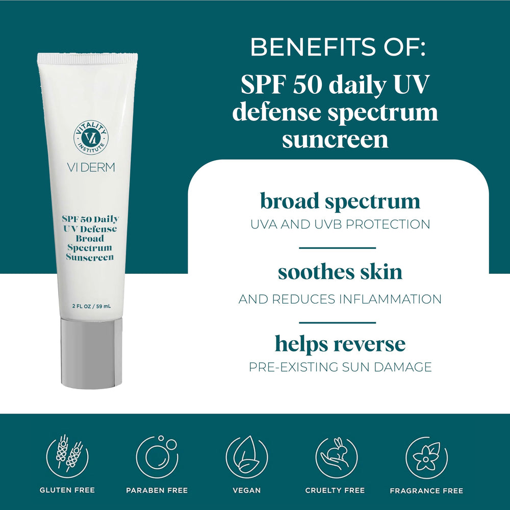 Applying VI Derm SPF 50 Daily on the face for daily sun protection.