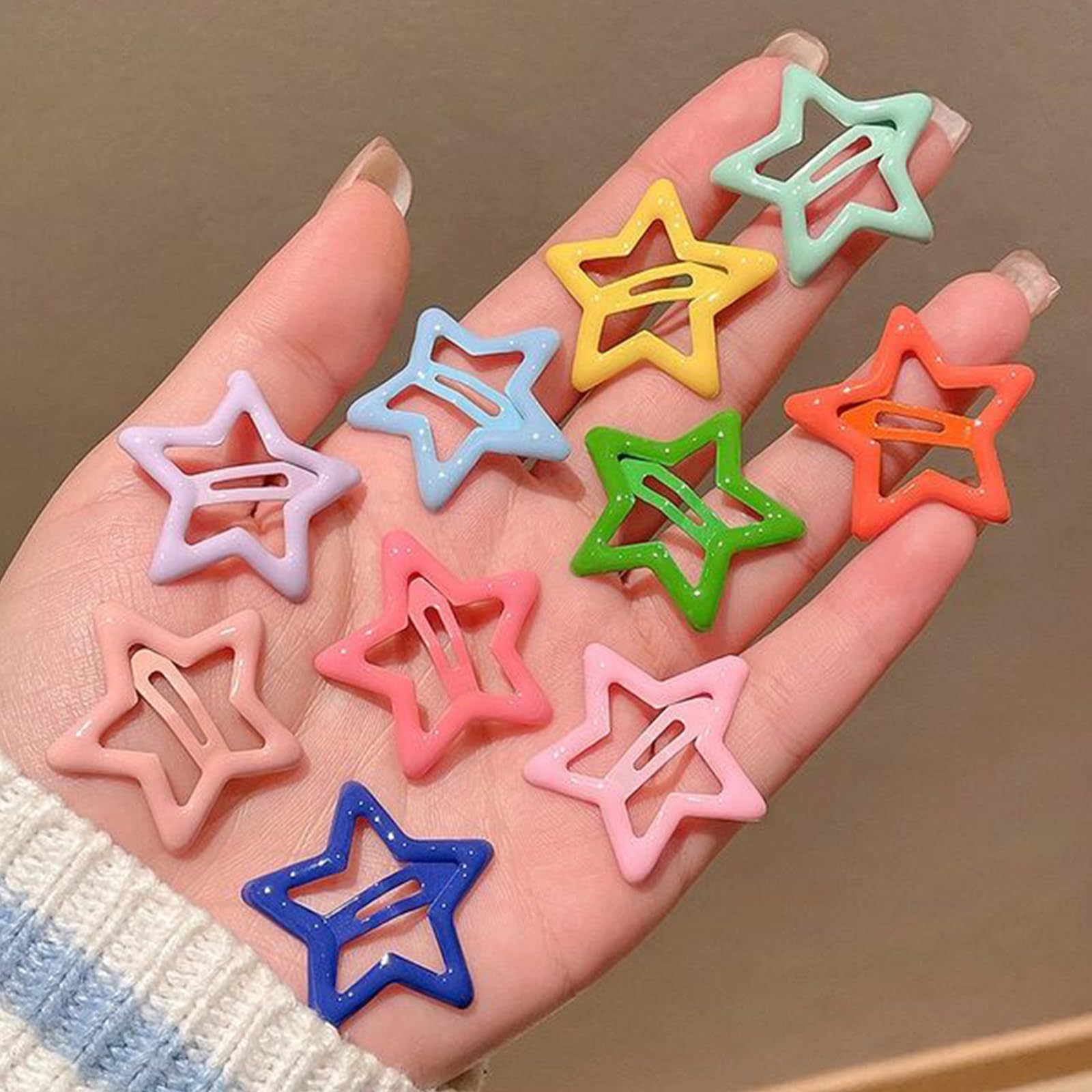 VIBILIA clips estrella para rizos y cabello liso con agarre.