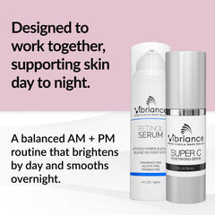 Vibriance Dynamic Duo night retinol serum tube for gentle overnight care.