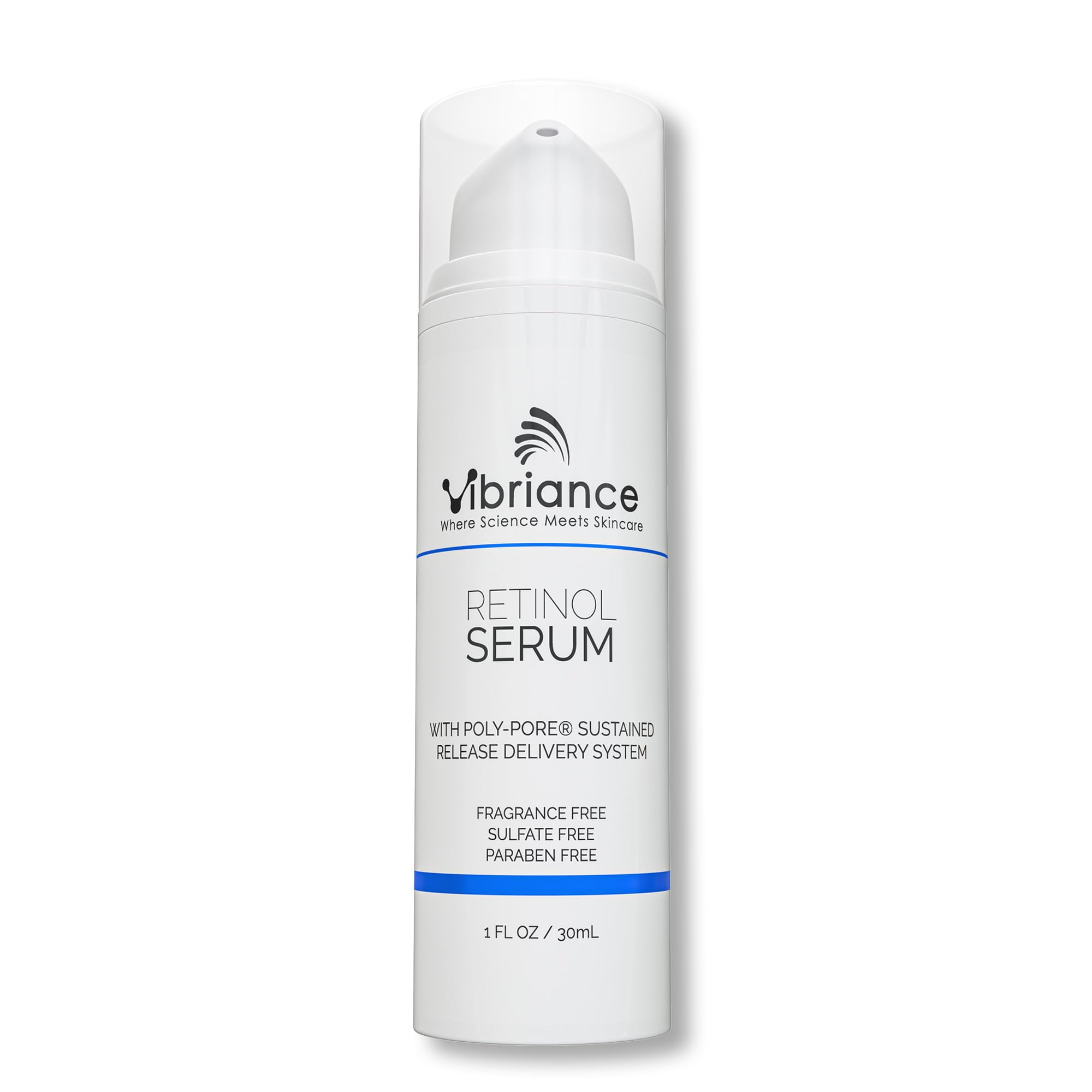Vibriance Retinol Serum night application for a smoother, more even complexion.