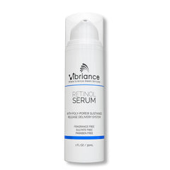 Vibriance Retinol Serum night application for a smoother, more even complexion.