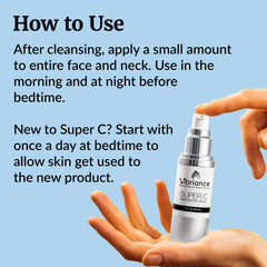Texture close-up reveals smooth, fast-absorbing serum on skin.