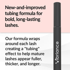 Vibriance Volumizing Tubing Mascara wand close-up for easy application and lash separation.