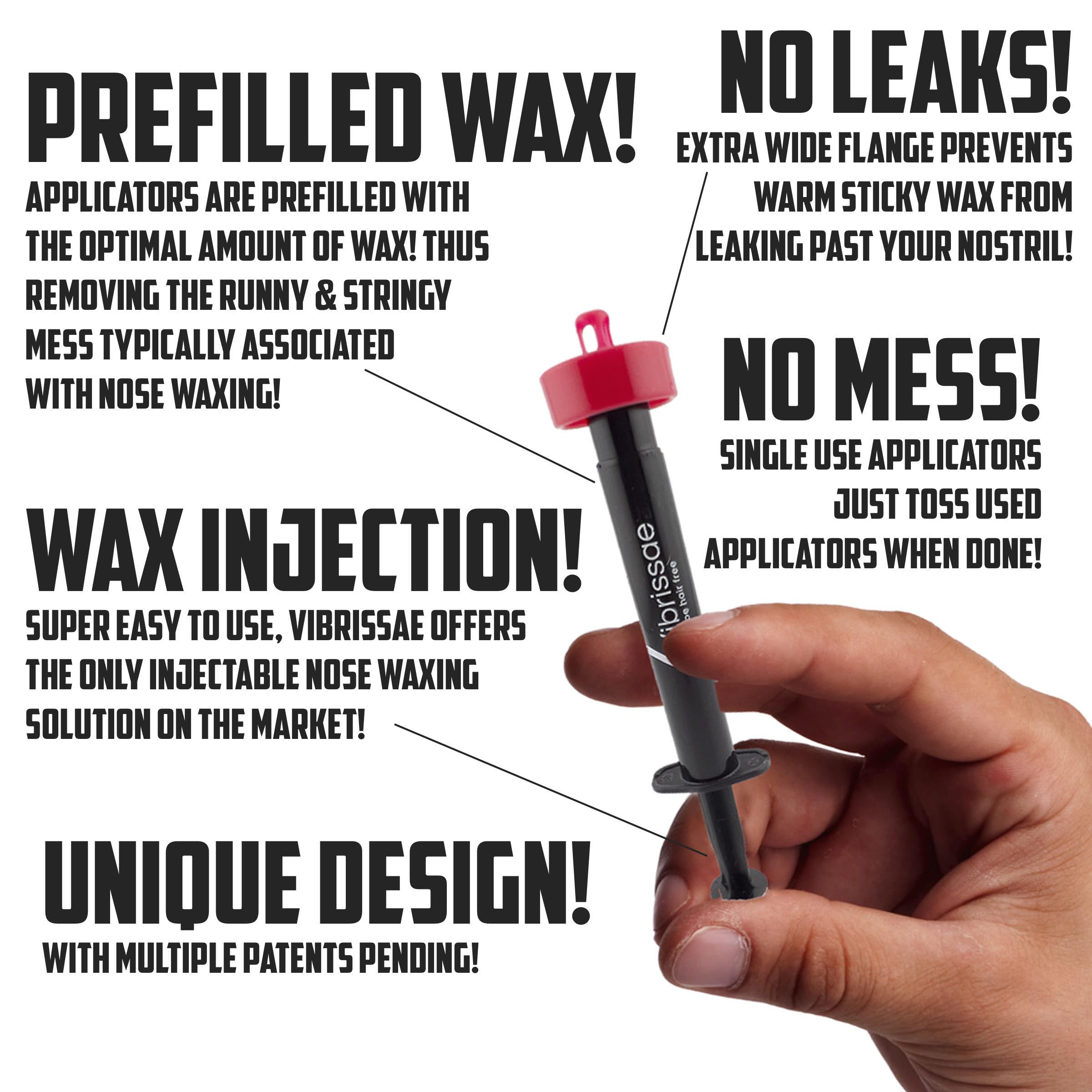 No-mess Vibrissae system demonstrating leak-proof design
