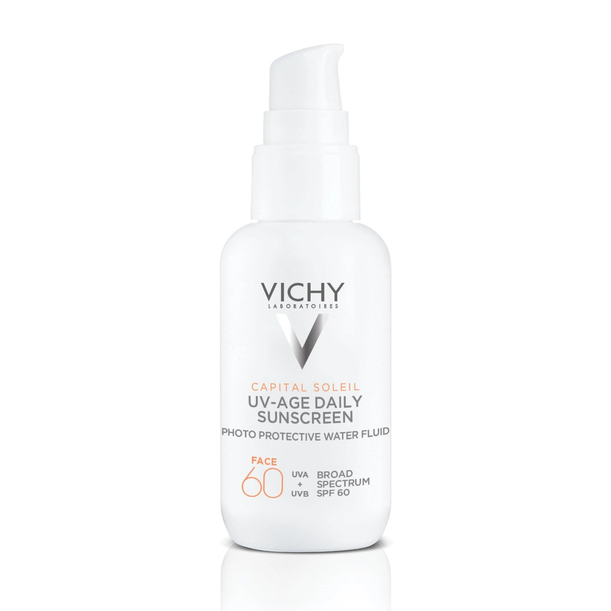 Vichy Capital Soleil SPF60 bottle demonstrates broad daily protection.
