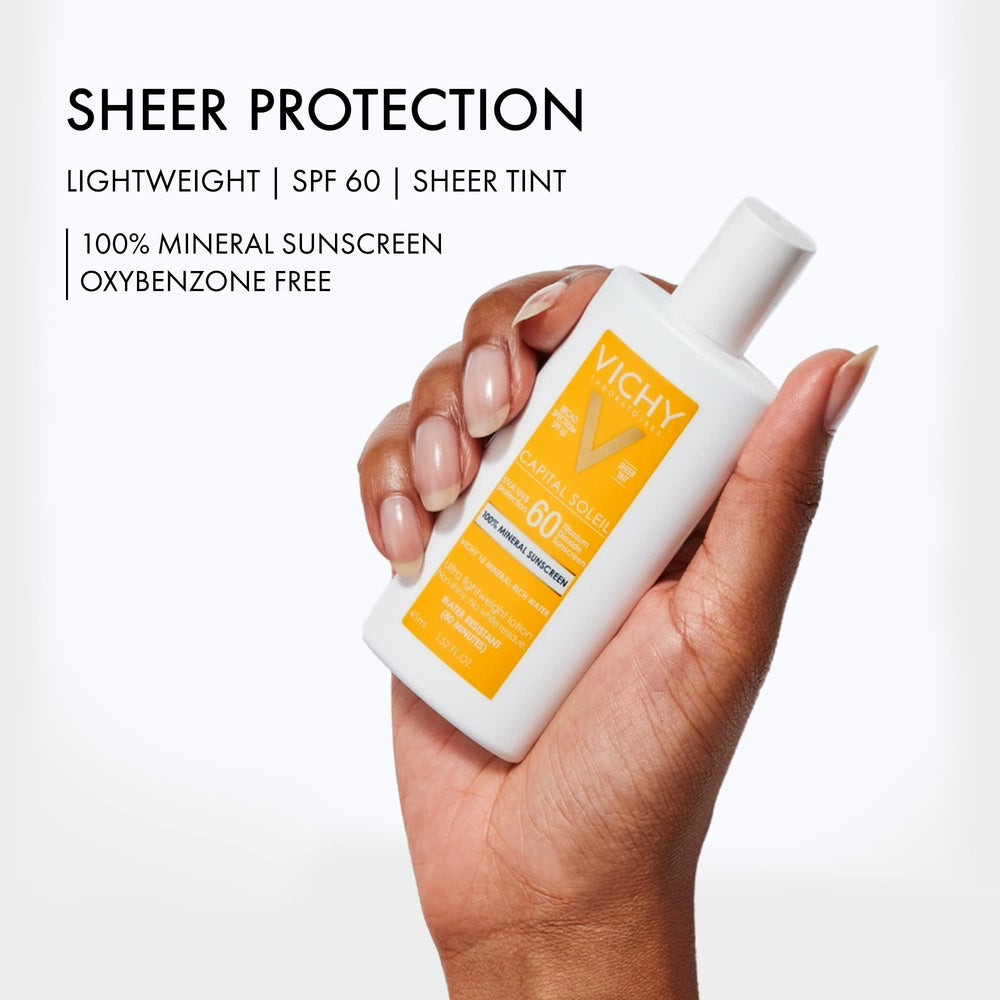 VICHY Capital Soleil travel-size bottle is ideal for on-the-go protection.