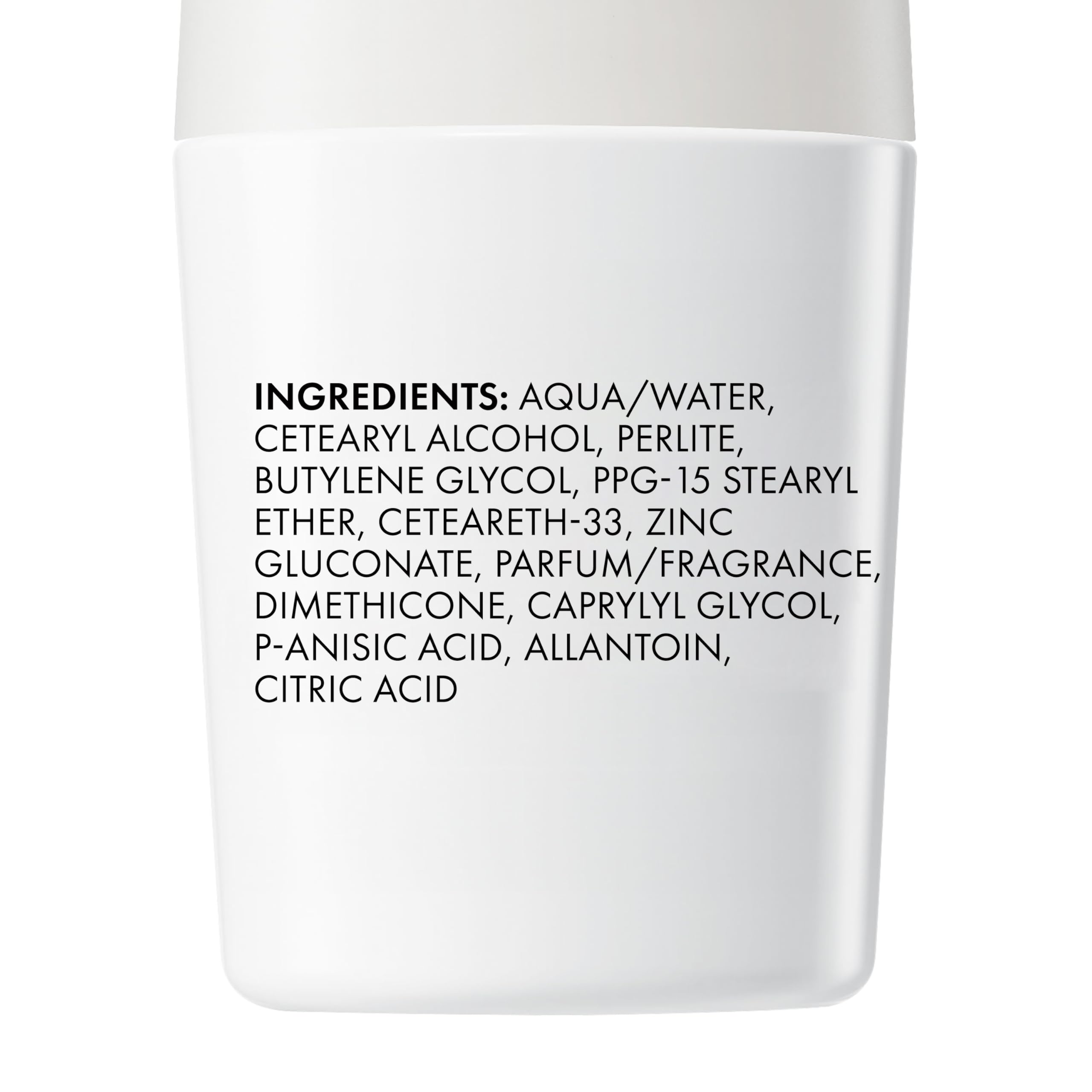 Vichy desodorante con acabado invisible, sin residuos visibles en axilas.