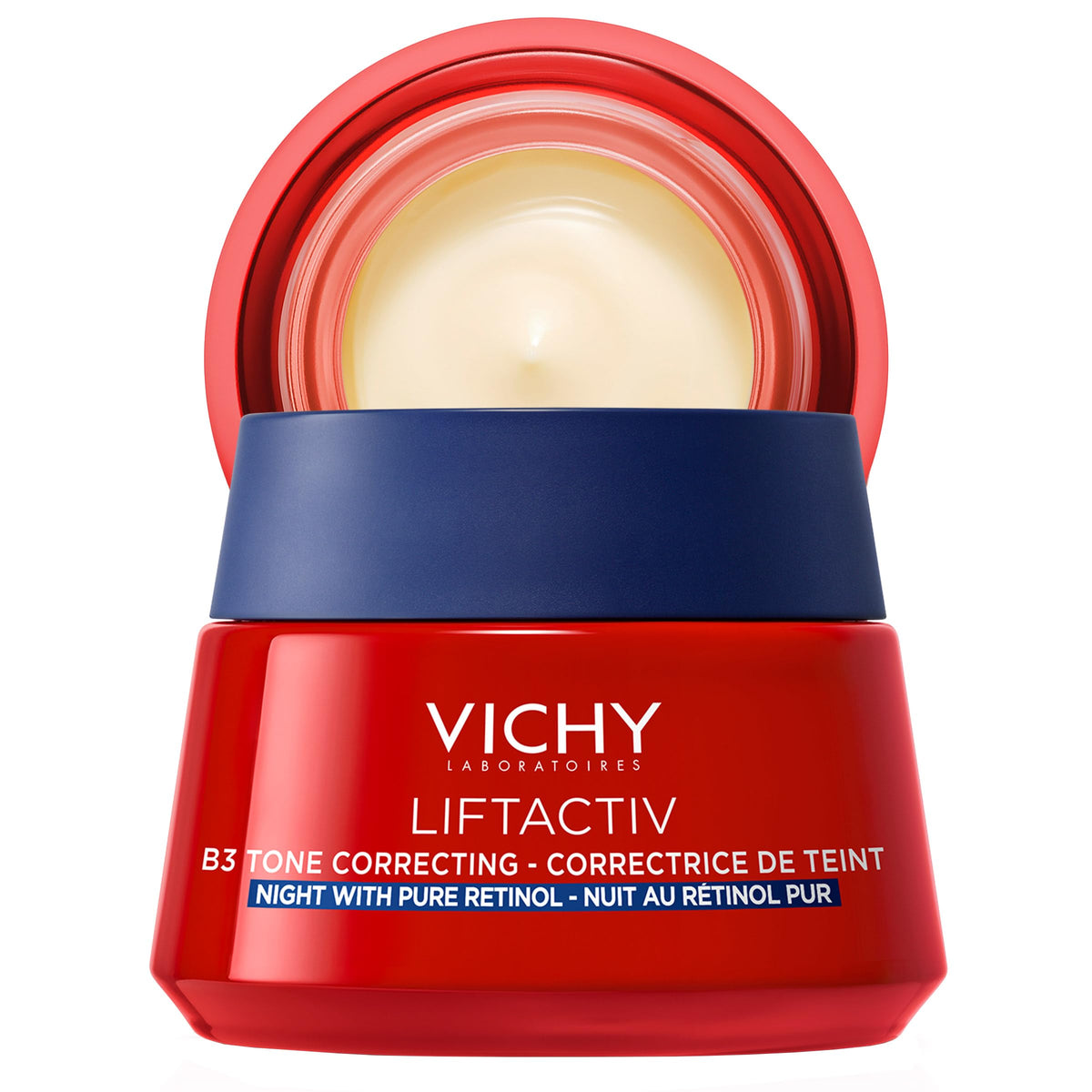 VICHY Liftactiv B3 Tone Correcting Night Cream packshot for nightly use
