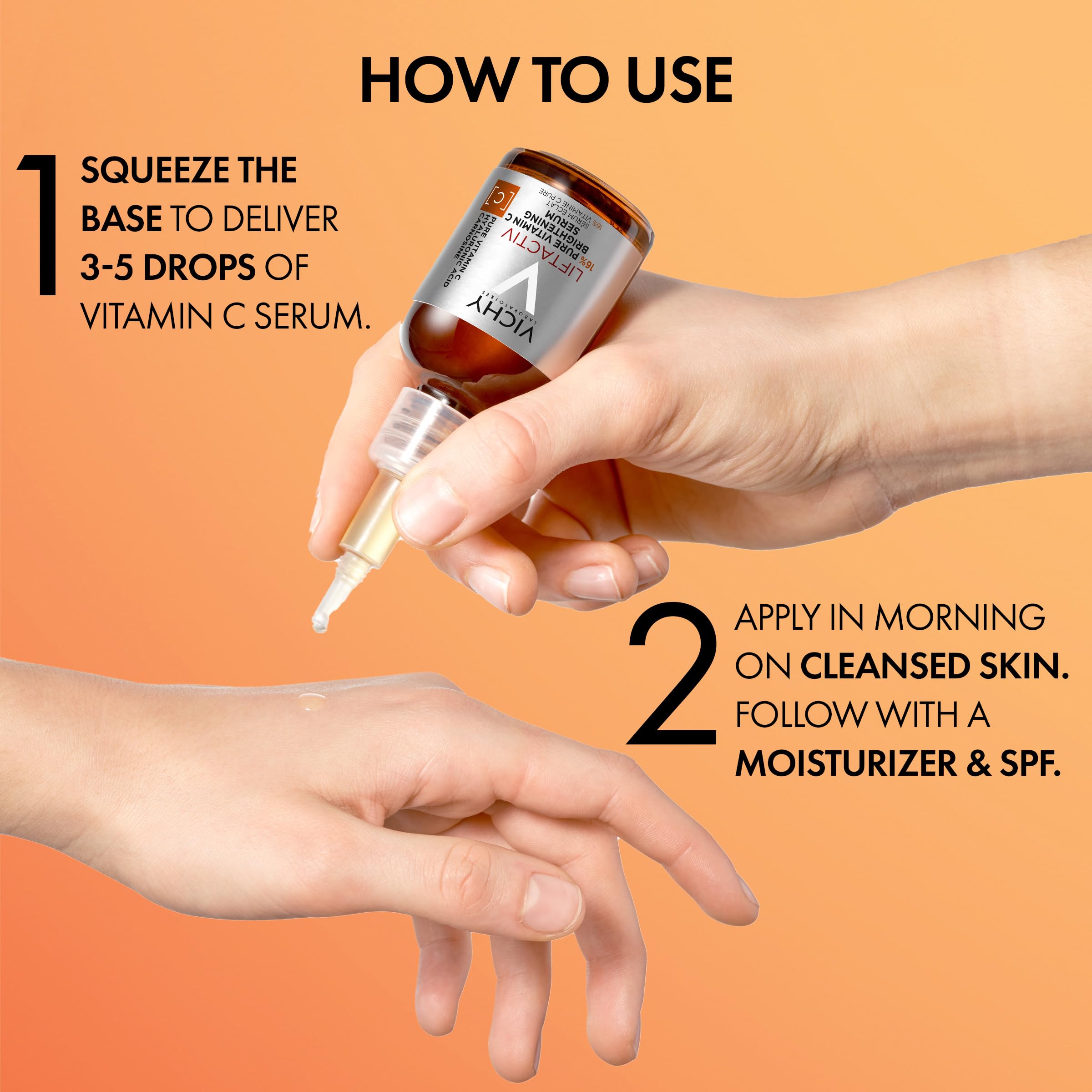 Vichy LiftActiv Vitamin C Serum fits into daily routine for brightness