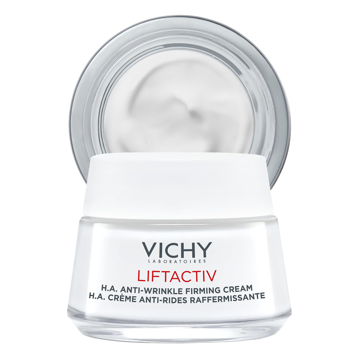 Vichy LiftActiv Supreme jar close-up showing rich texture for hydration