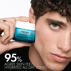 VICHY Mineral 89 bottle highlighting 72H hydration.