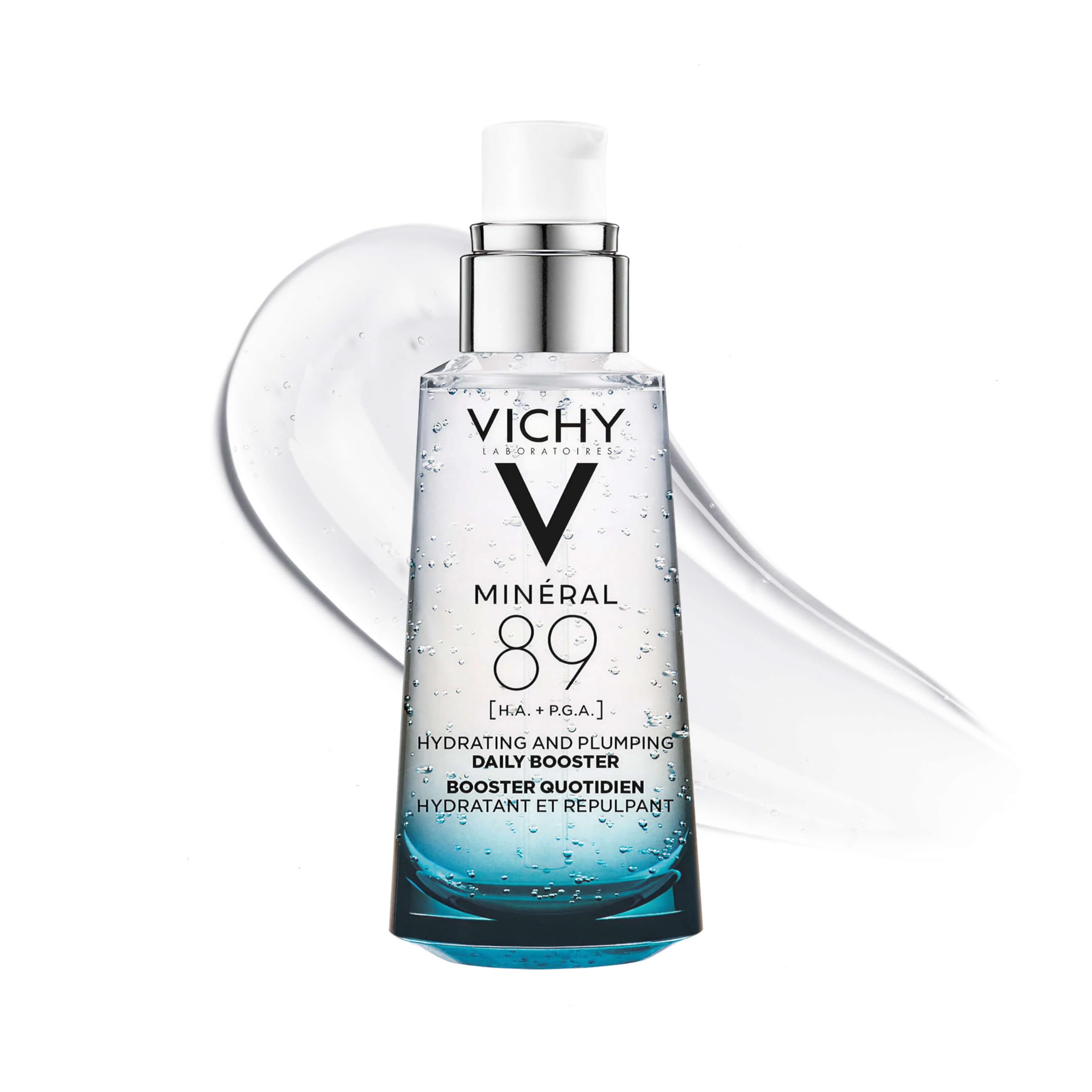VICHY Mineral 89 booster bottle for instant hydration.