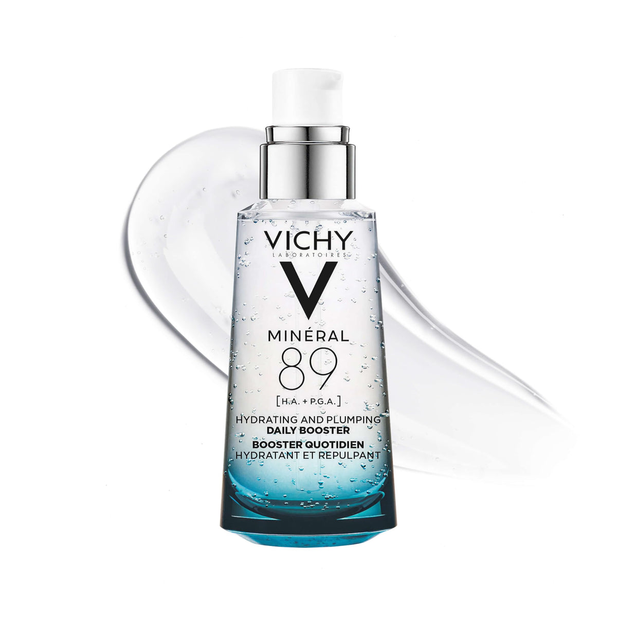 VICHY Mineral 89 booster bottle for instant hydration.