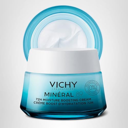 VICHY Mineral 89 being applied as part of daily skincare.