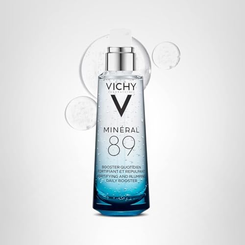 Vichy Mineral 89 mineral-rich water imagery hints nourishing skin