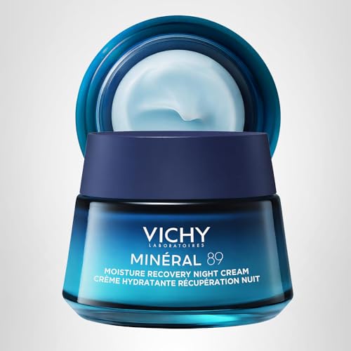 VICHY Minéral 89 Night Cream box emphasizes sleep-time skincare