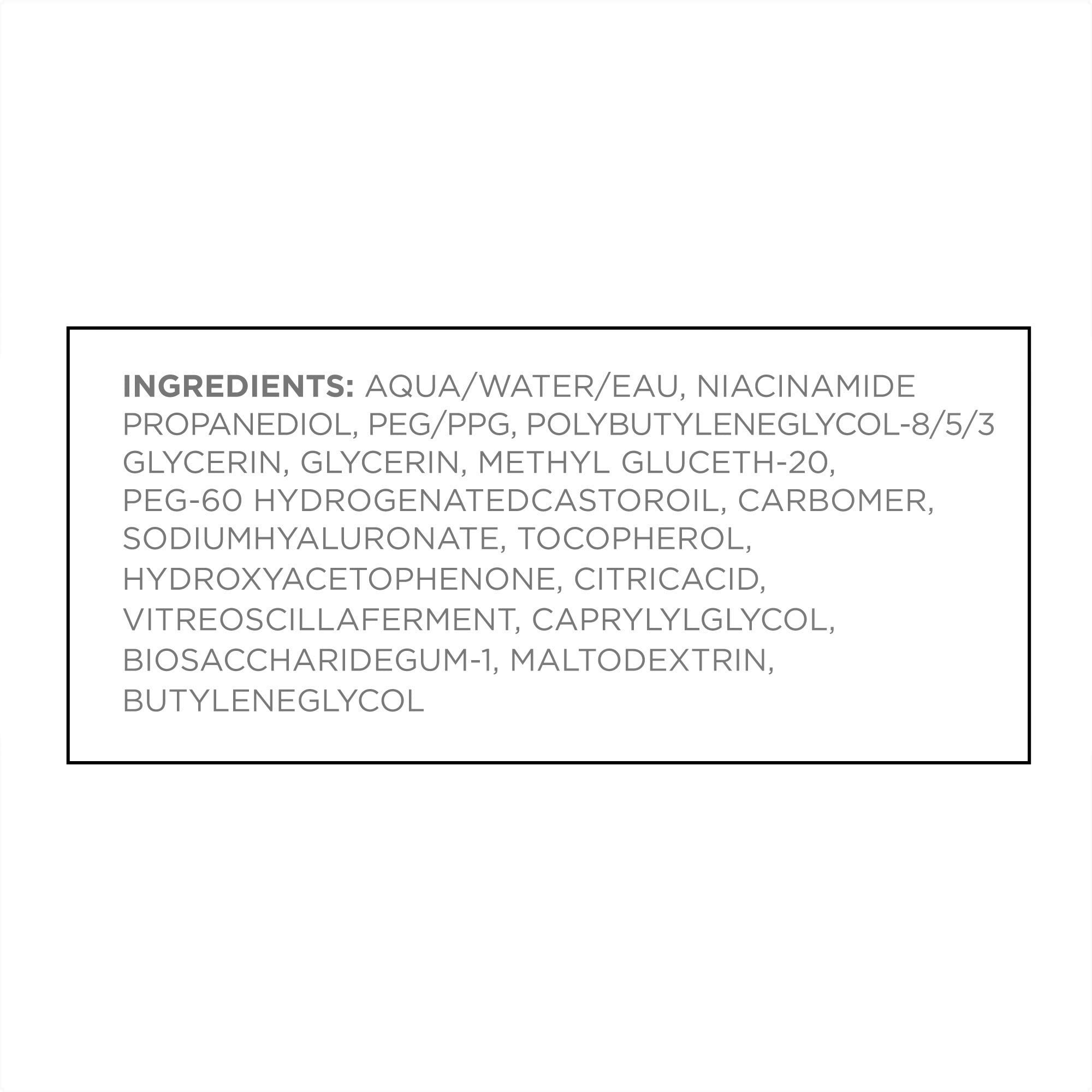 Swatch on skin highlights hydration and texture improvement potential.