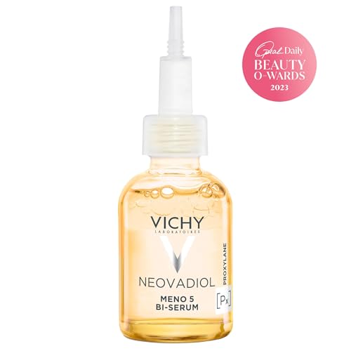 Close-up of Neovadiol Serum label highlighting ingredients and benefits