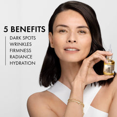 A drop of Neovadiol Serum dispensed showing silky texture