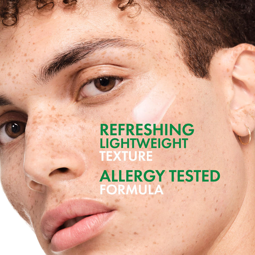 Hyaluronic acid highlight in Vichy Normaderm moisturizer for hydration.