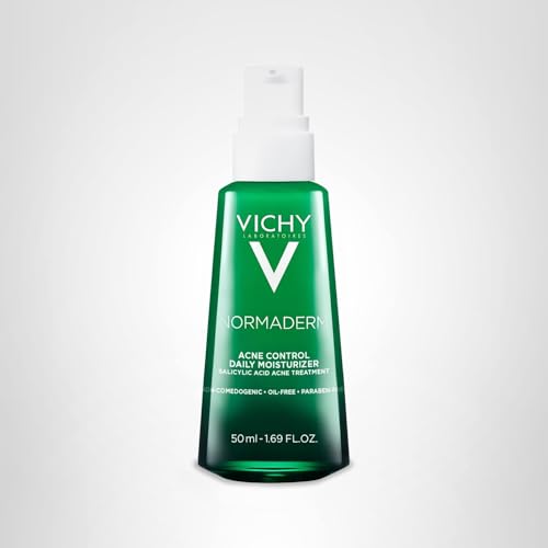 Vichy Normaderm moisturizer applied under makeup for smooth base.