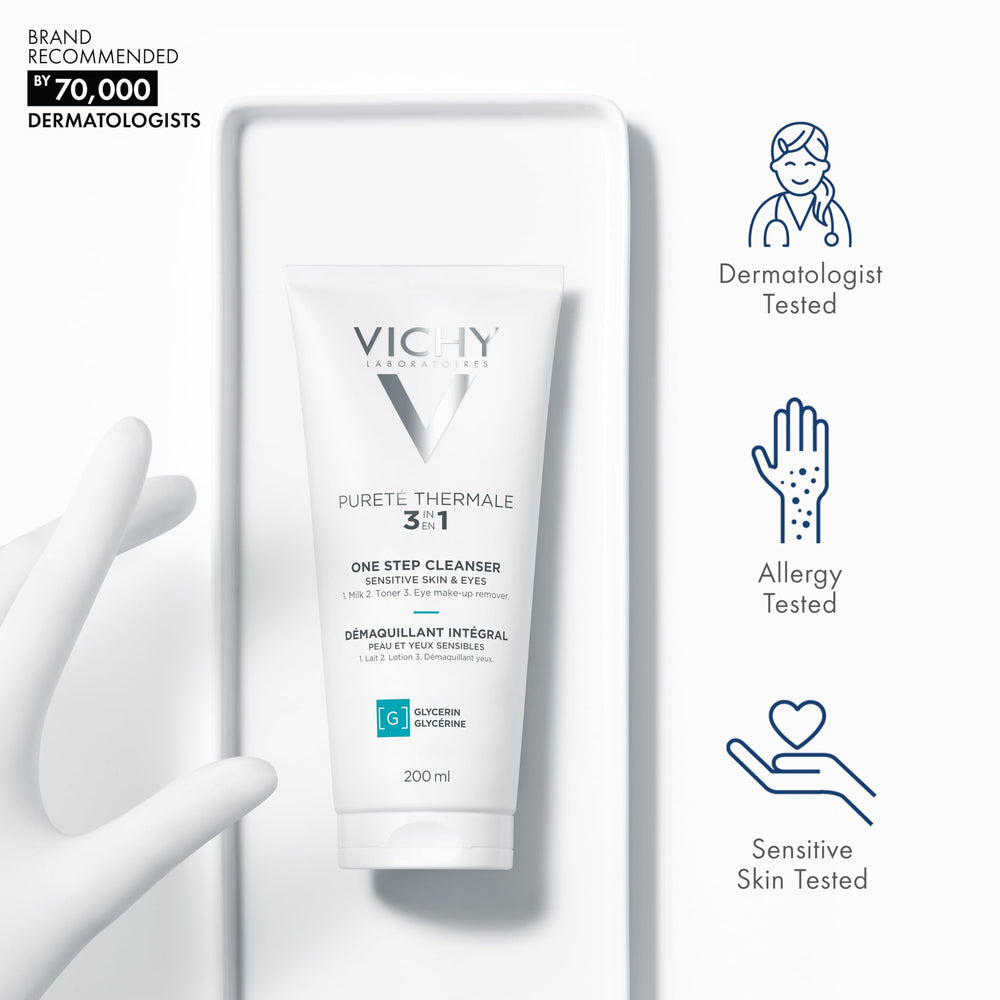 Vichy Pureté Thermale aplicación sin agua; uso rápido y cómodo.
