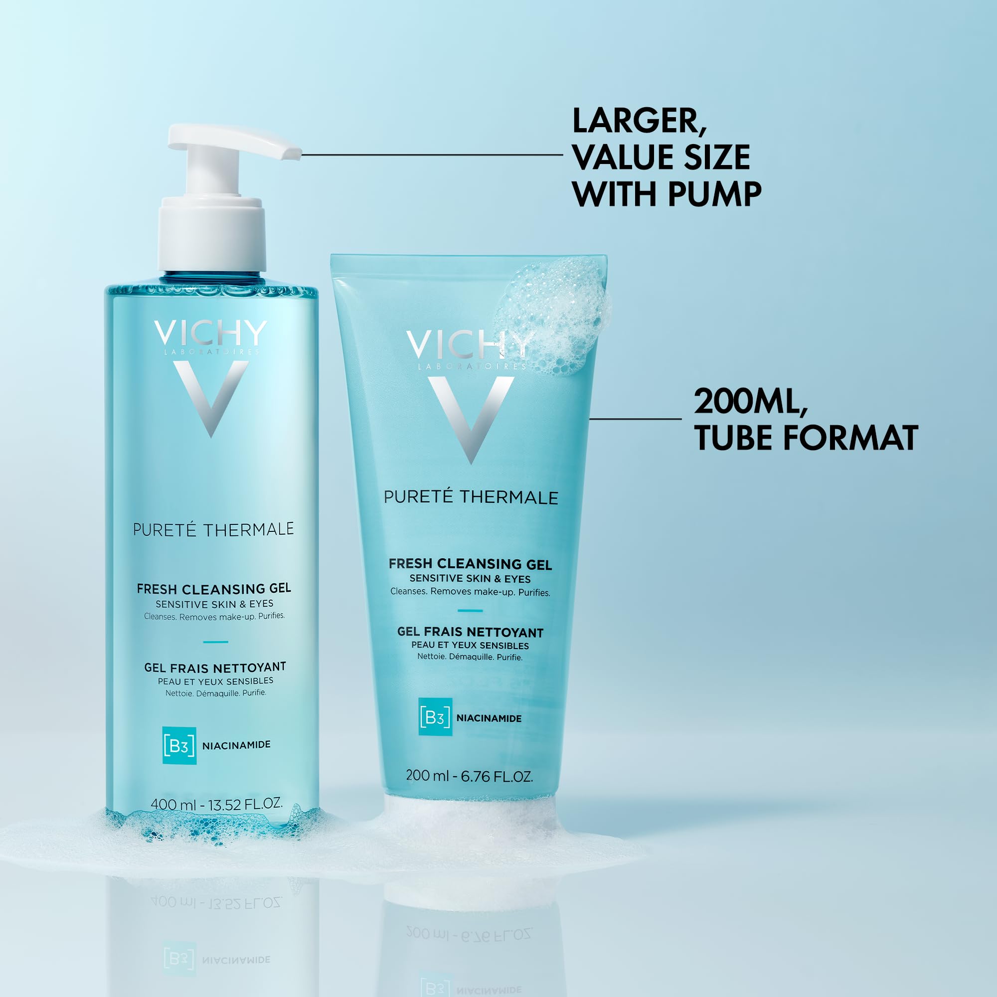 Niacinamide helps balance skin after cleansing.