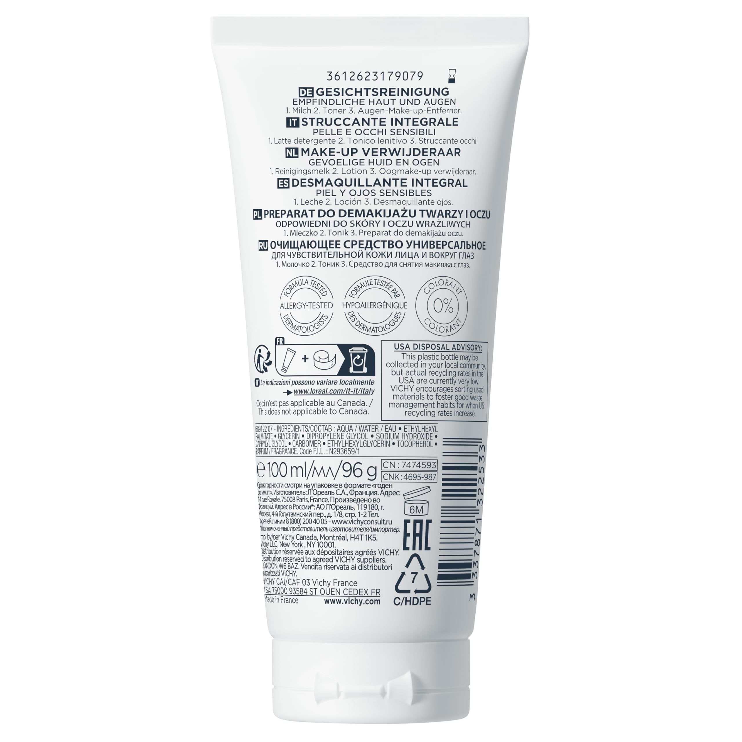 Vichy Pureté Thermale sensación fresca al terminar la rutina.
