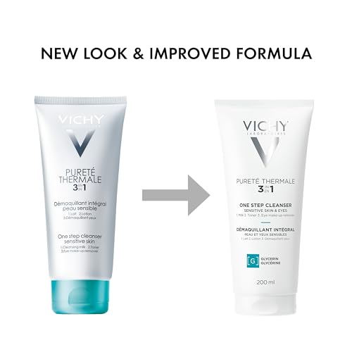 Vichy Pureté Thermale textura lechosa; sensación fresca sin grasa.
