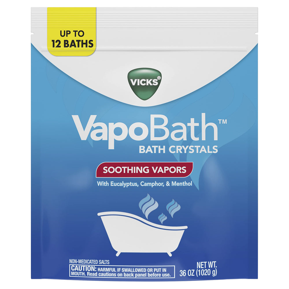 Vicks VapoBath bolsa reutilizable con cierre hermético: almacenamiento práctico.