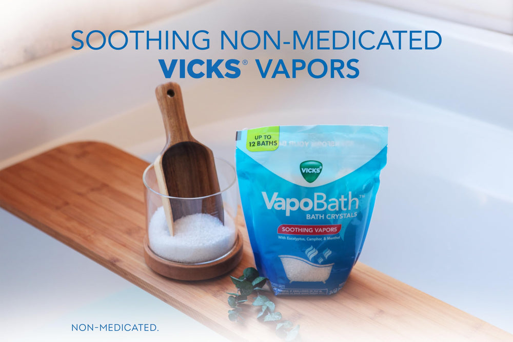Vicks VapoBath difusión de vapores eucalipto: ayuda a crear atmósfera relajante.