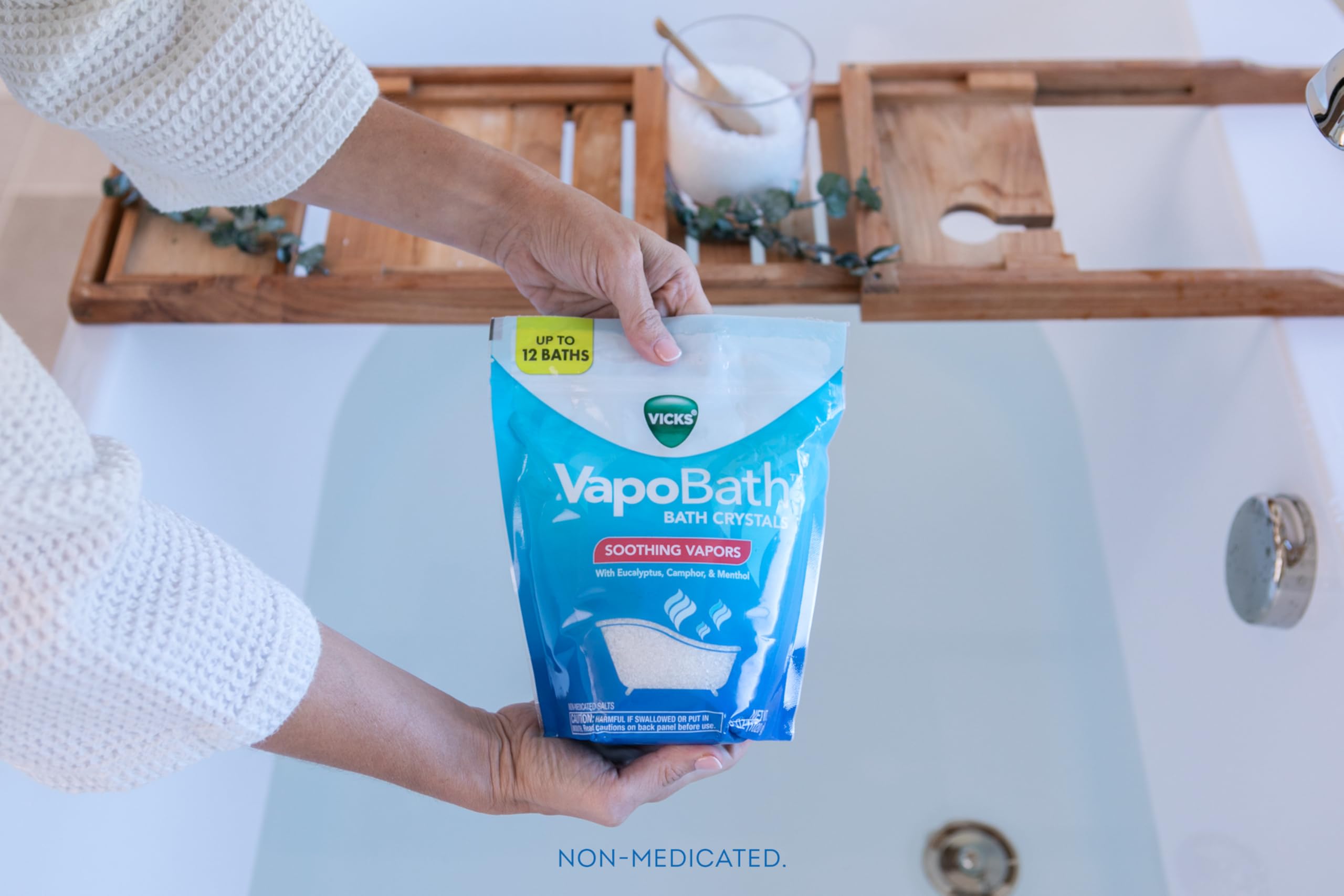 Vicks VapoBath disolucion facil: uso sencillo y limpio.