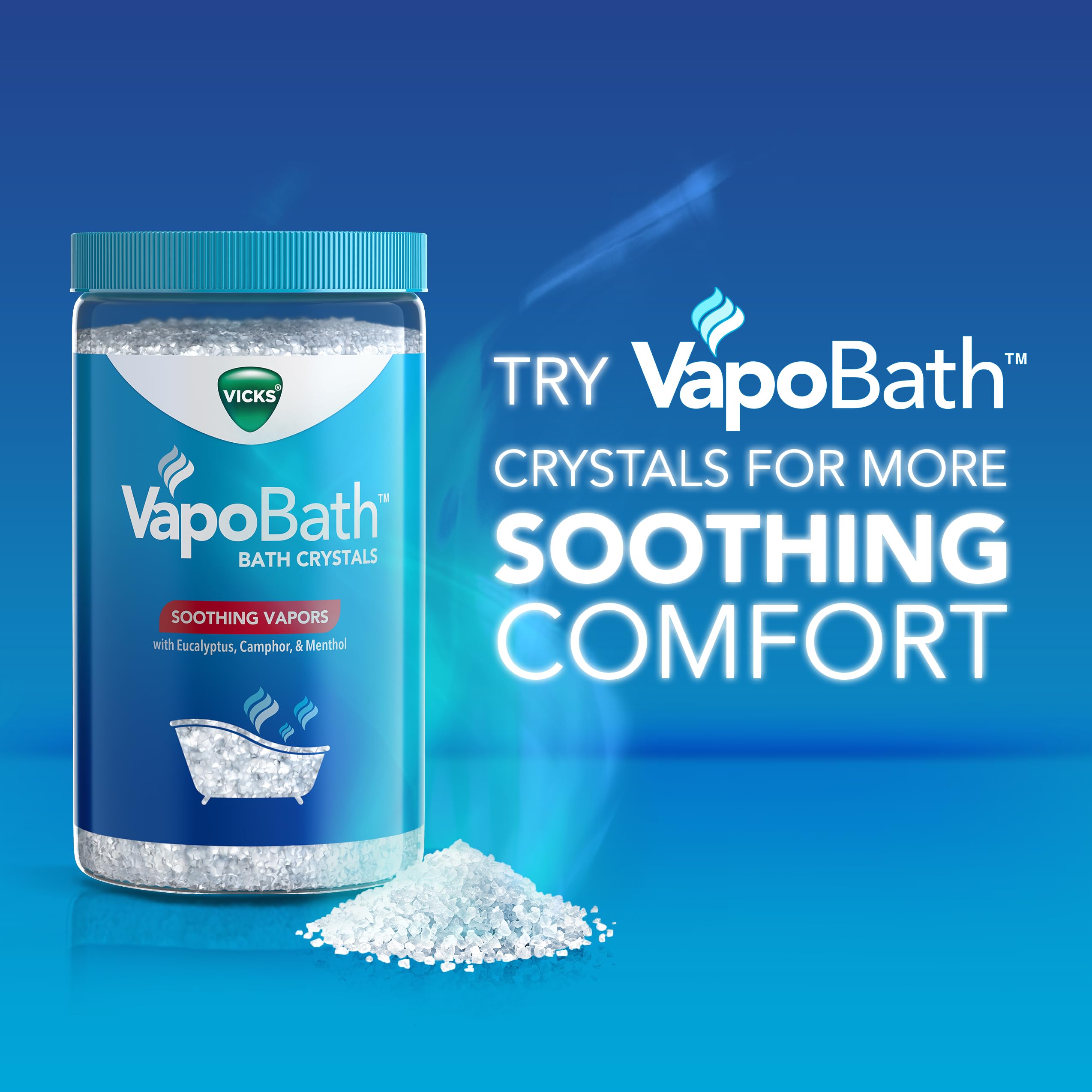 Uso en la mañana o noche con Vicks VapoShower MAX.