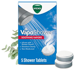 Vicks VapoShower tableta-ducha con eucalipto para relajarte durante la ducha