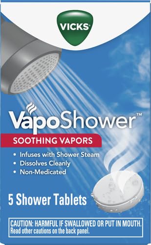 Vicks VapoShower tableta-ducha mentol-camfora para empezar el día con energía
