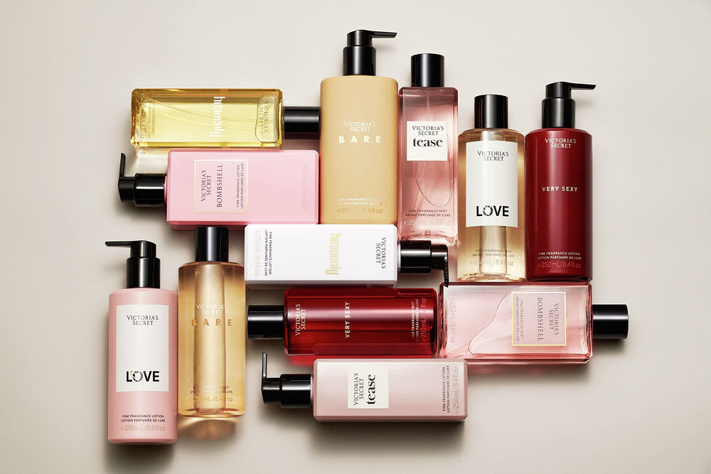8.4 oz Bare Fragrance Mist bottle details highlight size and longevity potential.