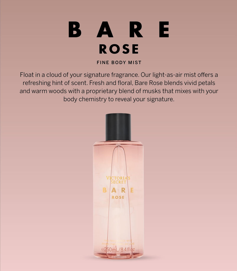 Bare Rose spray in action offering a quick scent lift