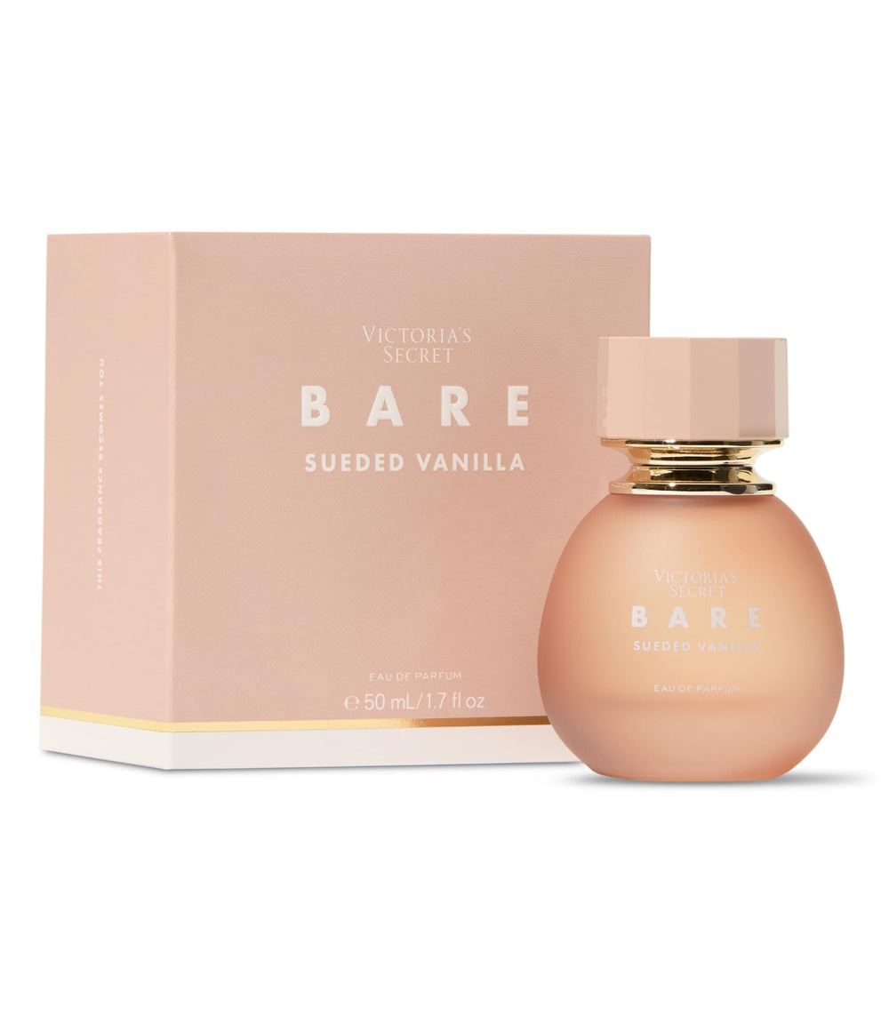 Visual of Bare Sueded Vanilla scent notes with saffron and sandalwood
