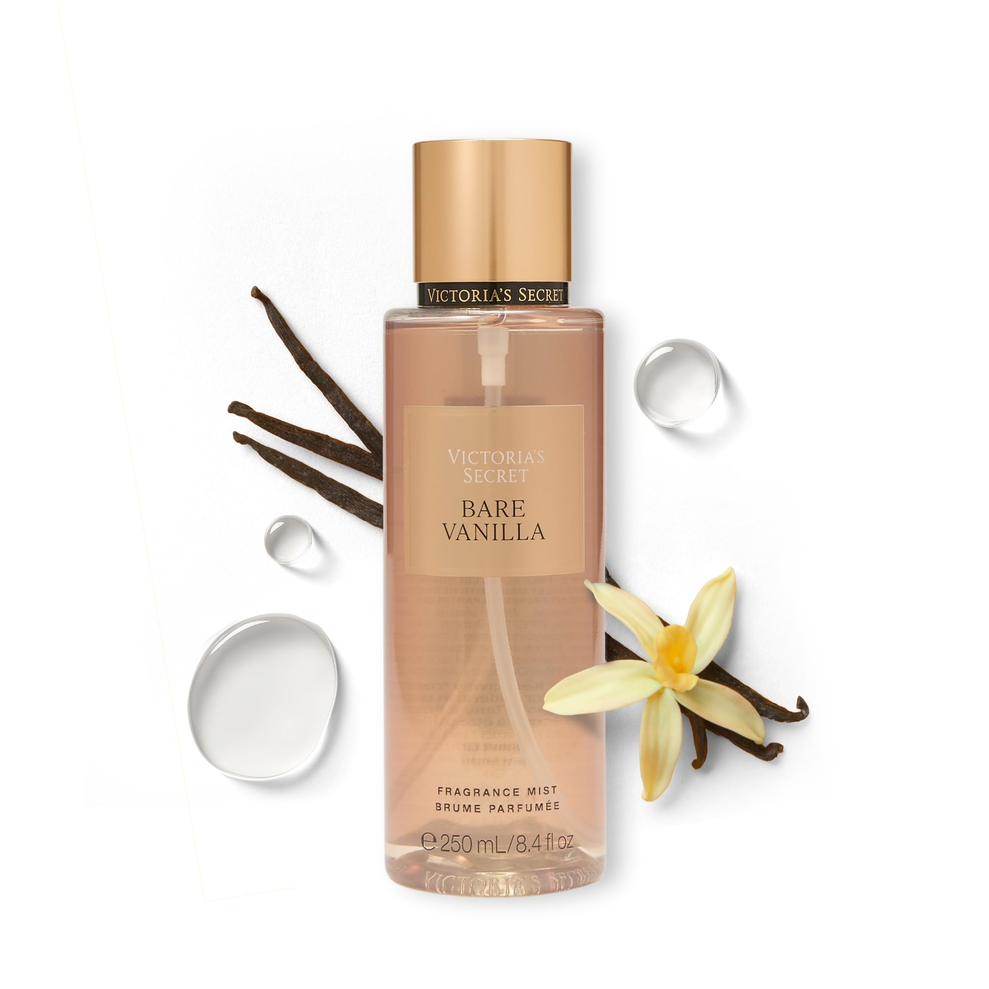 Victoria's Secret Bare Vanilla bottle front offers a soft vanilla scent for daily wear.