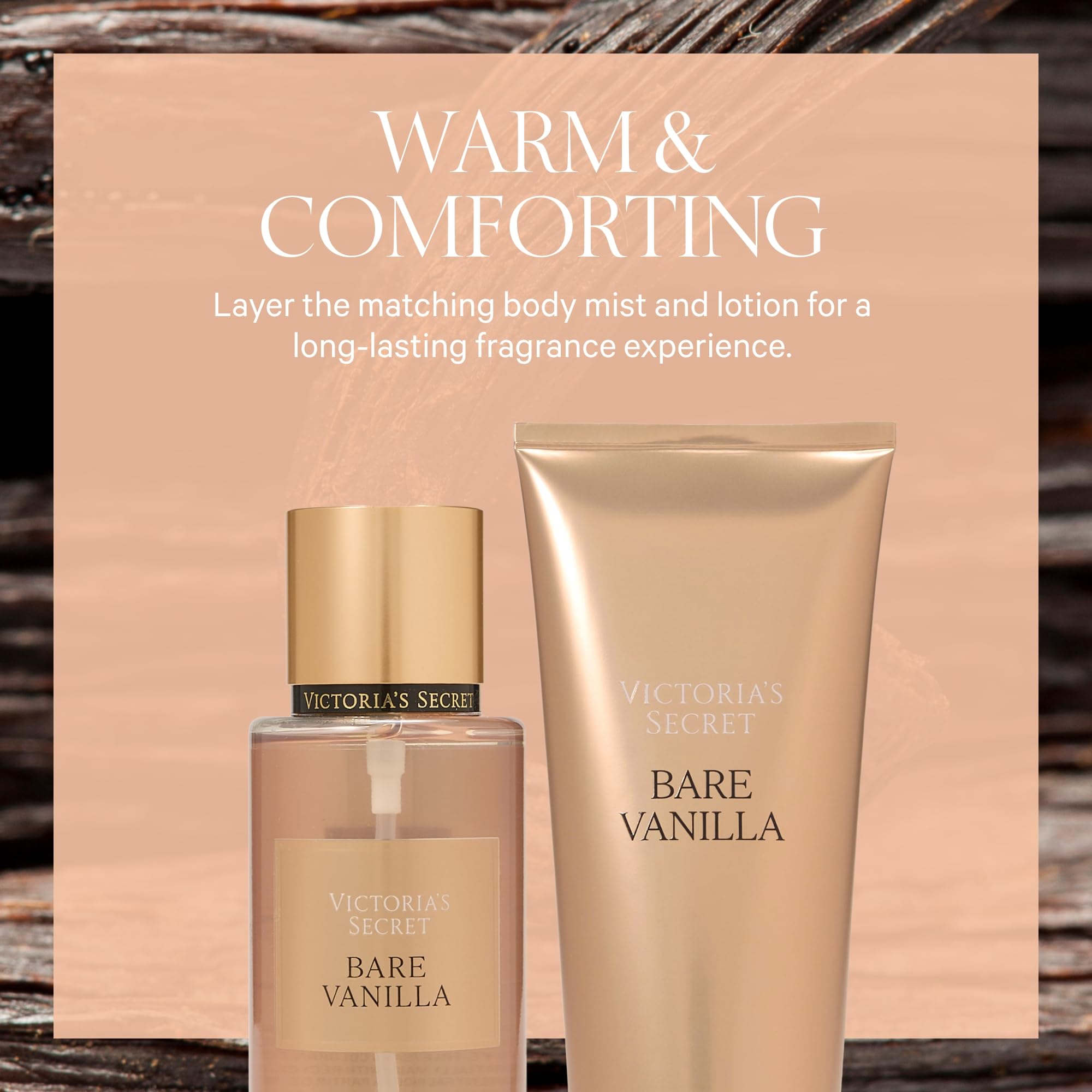 Bare Vanilla notes close-up highlight whipped vanilla and cashmere warmth.