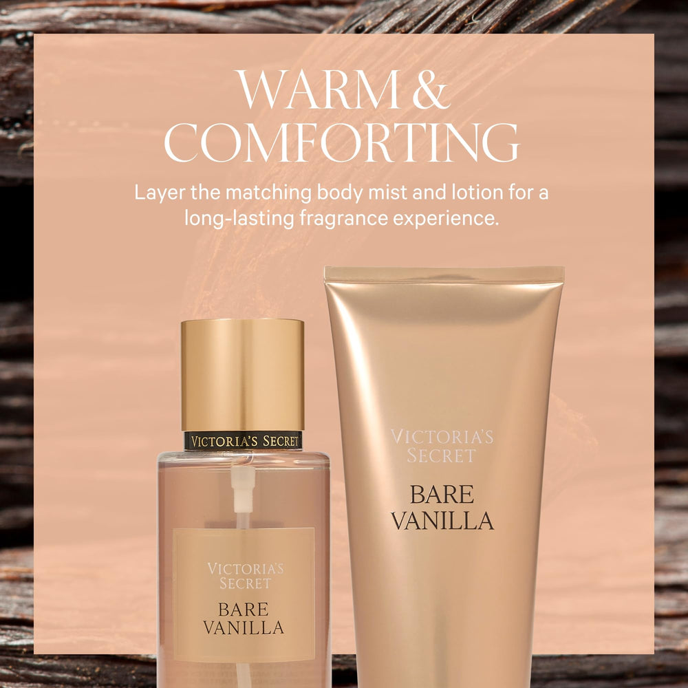 Bare Vanilla notes close-up highlight whipped vanilla and cashmere warmth.