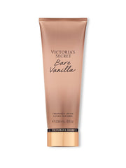Victoria's Secret Bare Vanilla: botella de loción nutritiva para manos y cuerpo con aroma cálido.