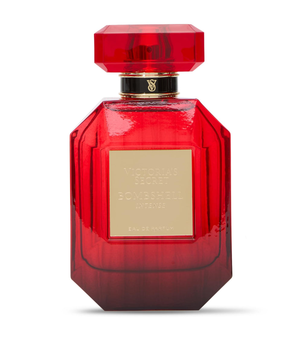 Victoria's Secret Bombshell Intense mist in action for lasting aroma.