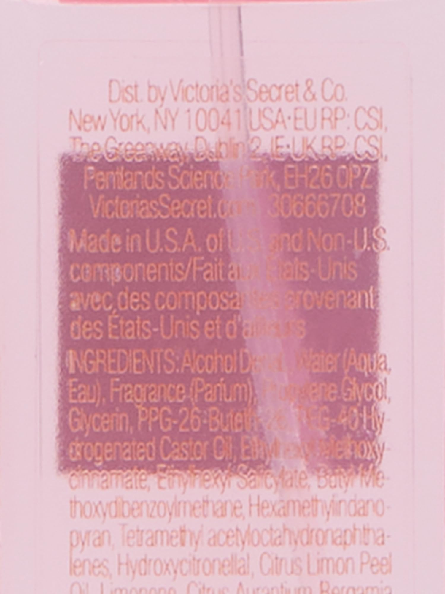 Victoria's Secret Bombshell mini mist packaging image for on-the-go refreshes.